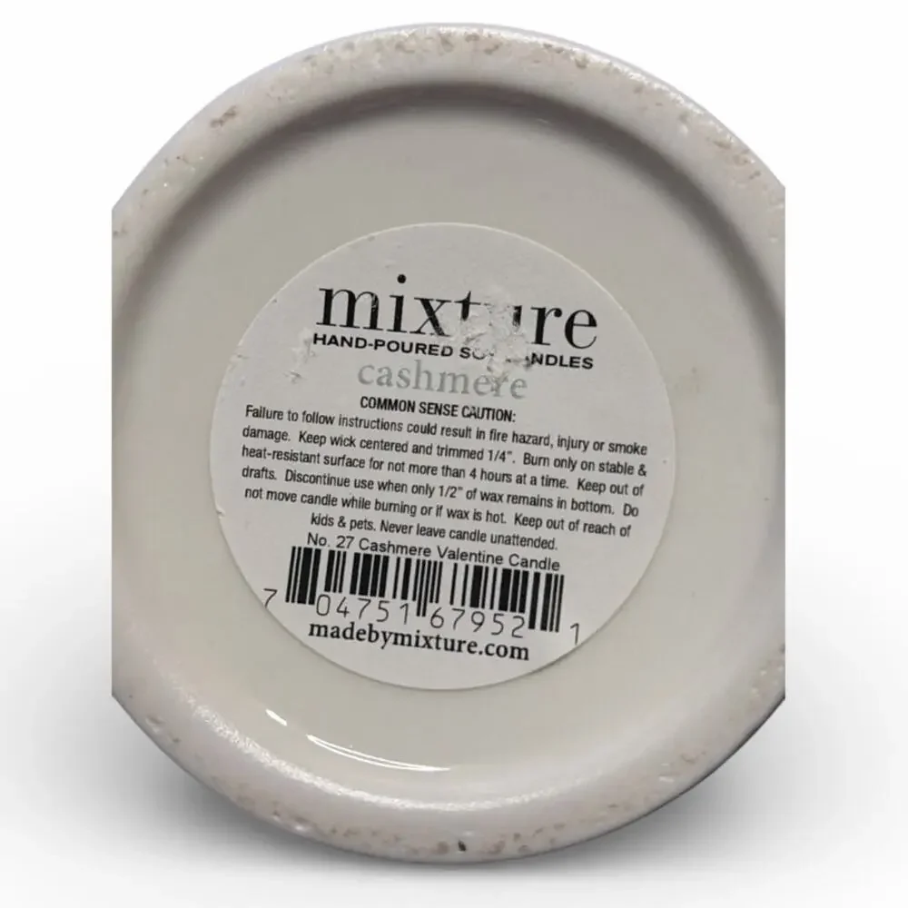 Mixture No. 27 Cashmere Tiny Hearts Afire Soy Candle